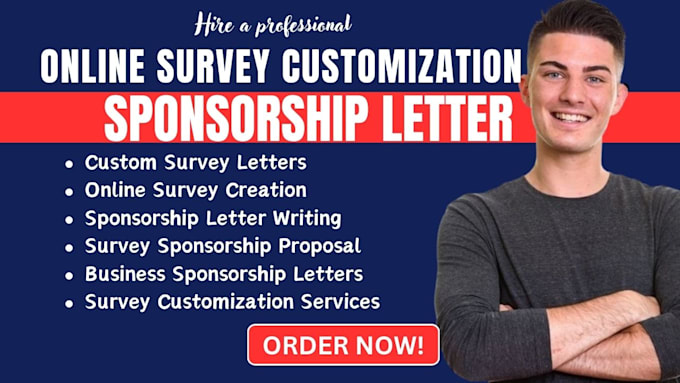 Bestseller - write online survey creation  sponsorship letter writing services