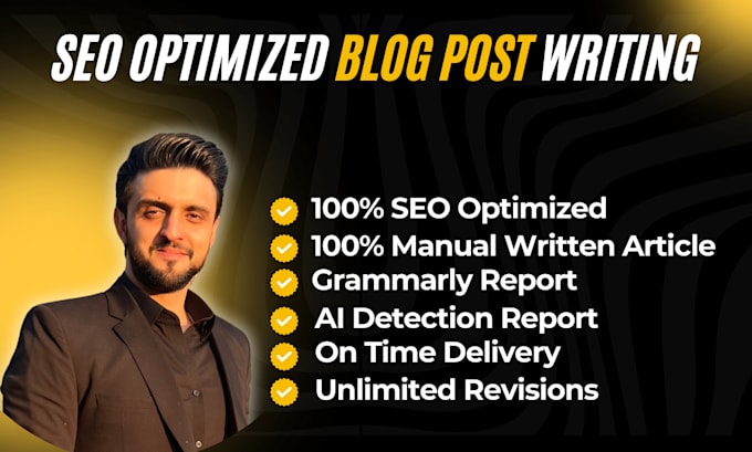 Gig Preview - Write high quality SEO articles and blog posts with images