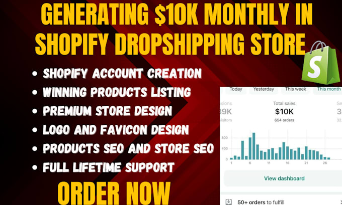 Bestseller - build high converting dropshipping store or shopify website