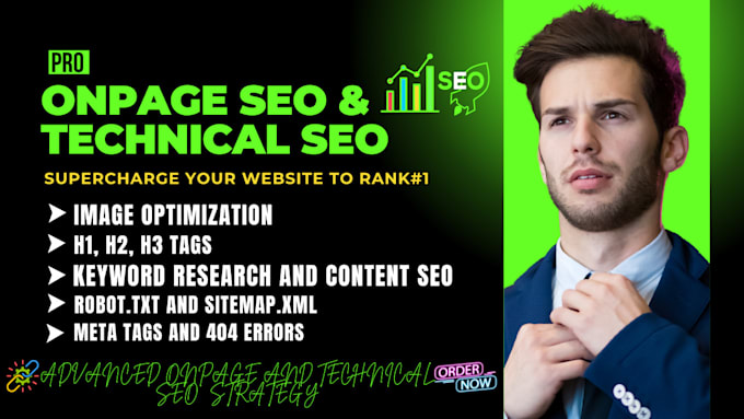 Gig Preview - Do complete onpage SEO and technical optimization for your website