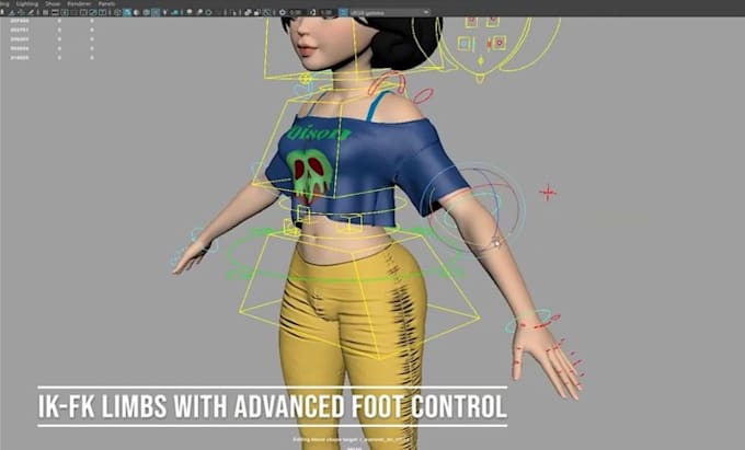 Bestseller - rig 3d character animation, rigging character model, vtuber vrchat unity unreal