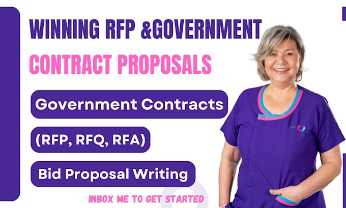 Gig Preview - Respond to rfps, government contracts, and write winning bid proposals