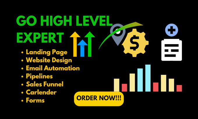 Gig Preview - Gohighlevel landing page design sales funnel workflow ghl automation expert