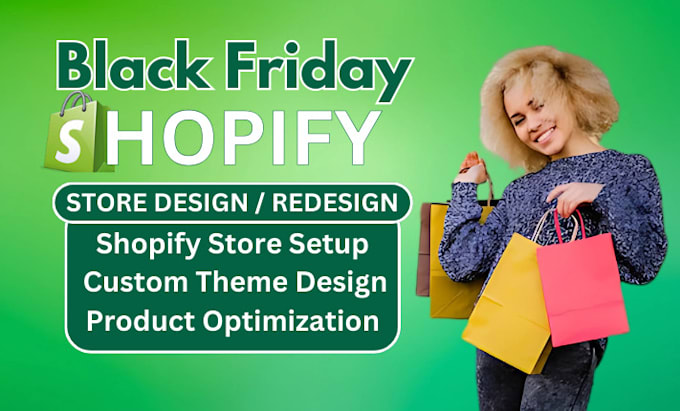 Gig Preview - Build shopify black friday store black friday website black friday shopify store