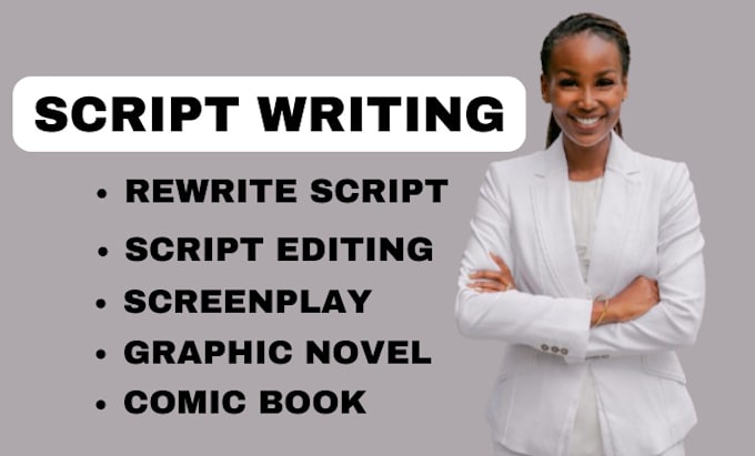 Gig Preview - Write screenplay, comic book script, professional movie, and graphic novel