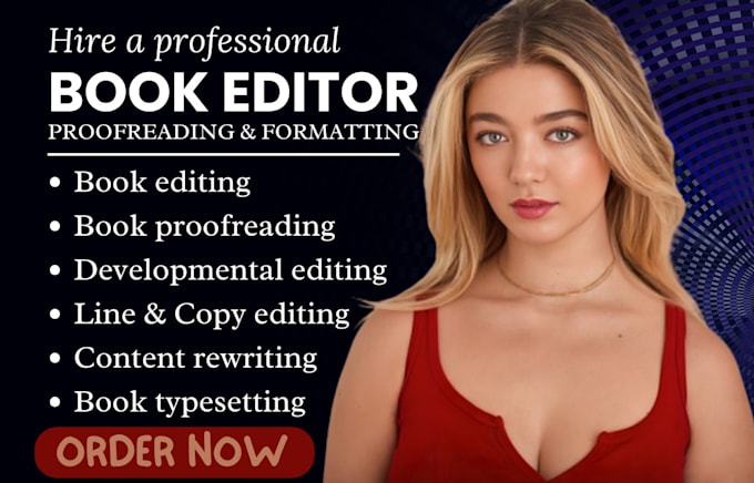 Gig Preview - Do book editing proofreading formatting and typesetting for fiction memoir novel