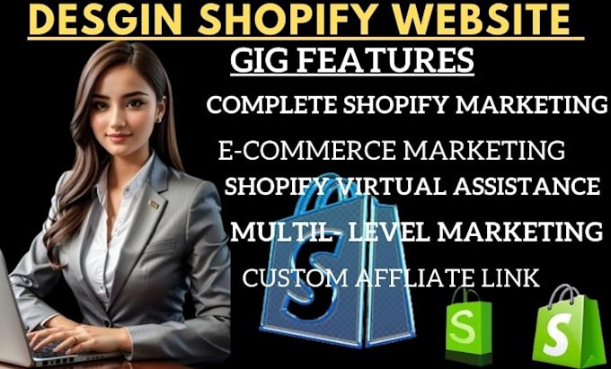 Gig Preview - Shopify website redesign, shopify website design, shopify store design