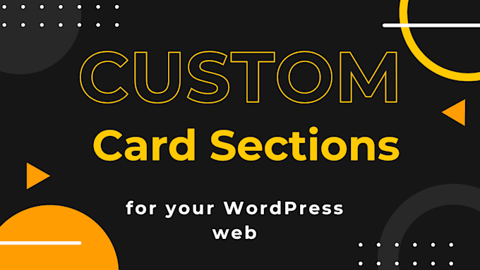 Gig Preview - Design custom card sections for wordpress websites