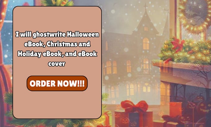 Gig Preview - Ghostwrite halloween ebook, christmas and holiday ebook, and ebook cover