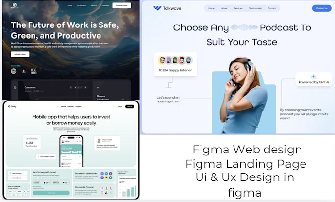 Gig Preview - Do figma website design,website ui ux,figma landing page