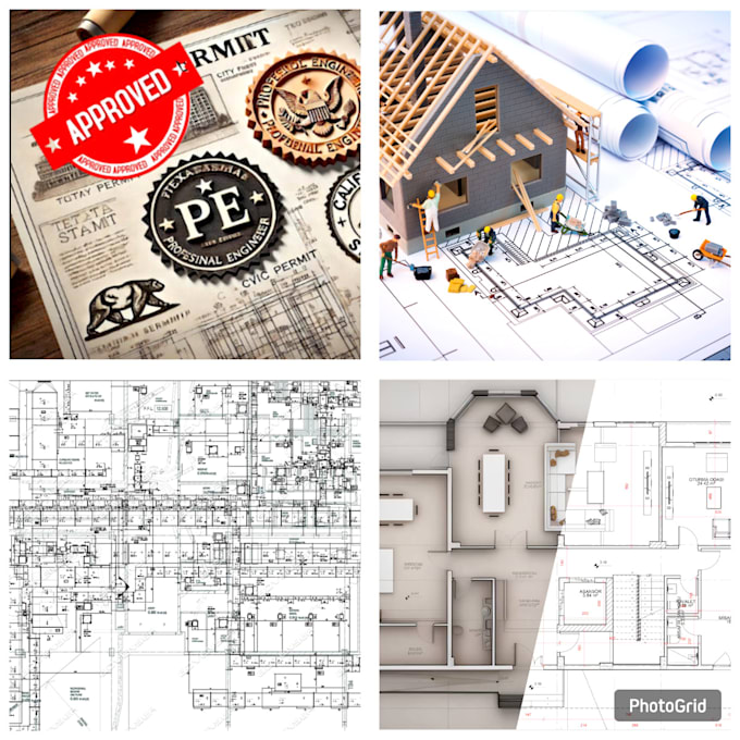 Gig Preview - Stamp and seal all USA states architectural drawings for city permit