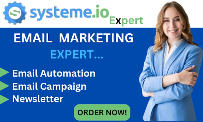 Gig Preview - Setup professional email campaign with automation in systeme io