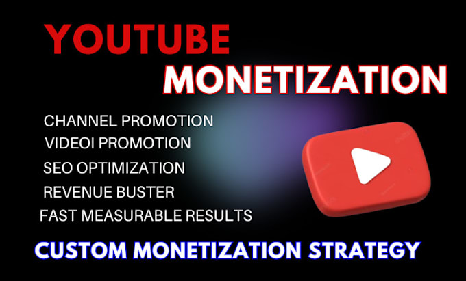 Gig Preview - Maximize your youtube revenue with channel promotion, monetization specialist