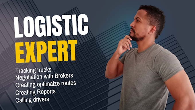 Gig Preview - Be a logistic expert for you