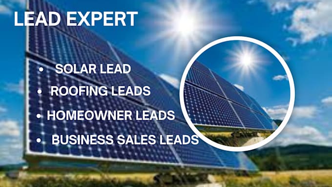 Gig Preview - Generate fresh solar leads and roofing leads through google map