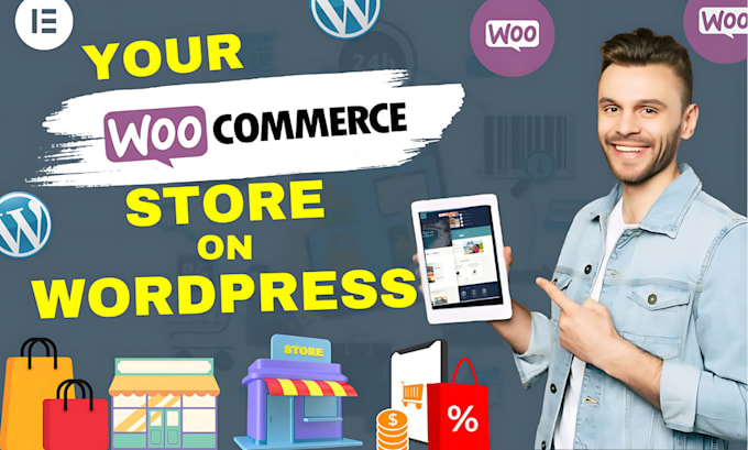 Gig Preview - Create wordpress responsive ecommerce website or woocommerce store