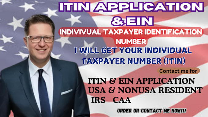 Gig Preview - Get your itin individual taxpayer number as irs caa