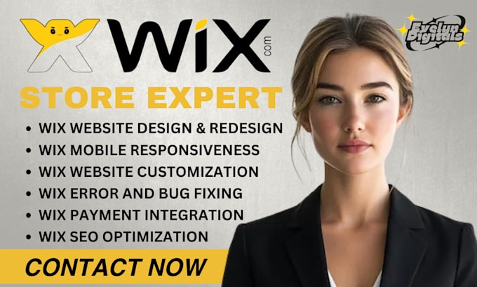 Gig Preview - Redesign wix ecommerce website design wix ecommerce design wix website redesign