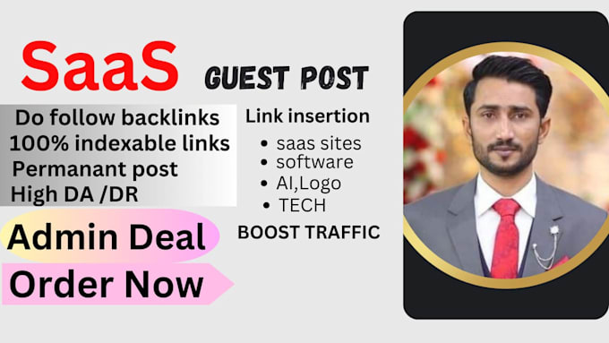 Bestseller - do saas guest post backlinks as well as link insertion with high da saas sites