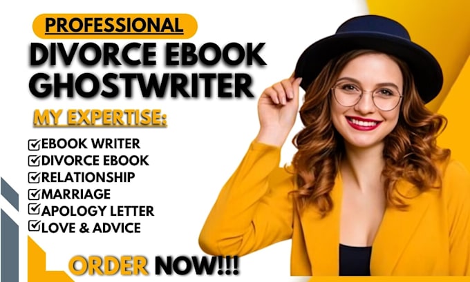 Gig Preview - Be your divorce ebook writer, marriage, love, relationship, apology letter