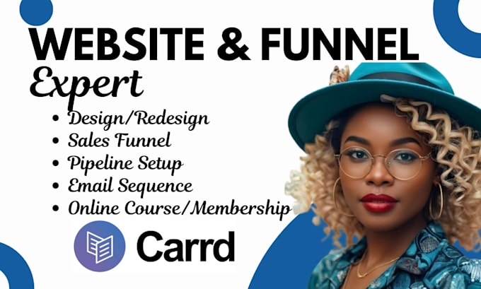 Gig Preview - Design carrd website, carrd landing page, and carrd website redesign, vcard