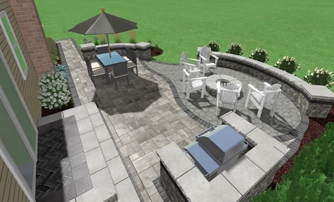 Gig Preview - Professionally draft your landscape design in autocad