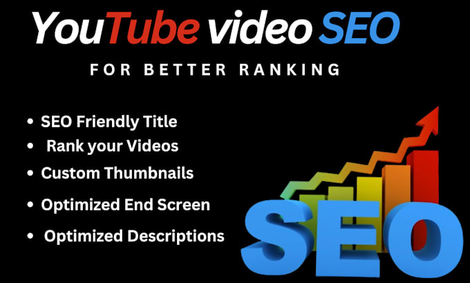 Gig Preview - Optimize your youtube videos SEO , tags, title and  description