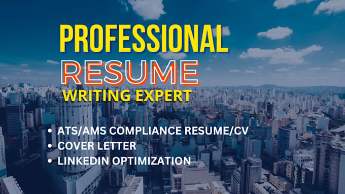 Gig Preview - Create professional resume, cover letter and optimize your linkedin profile