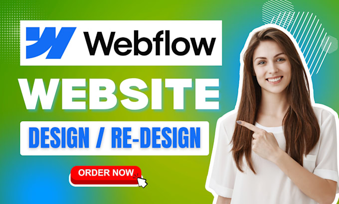 Gig Preview - Design webflow website webflow redesign and webflow website development