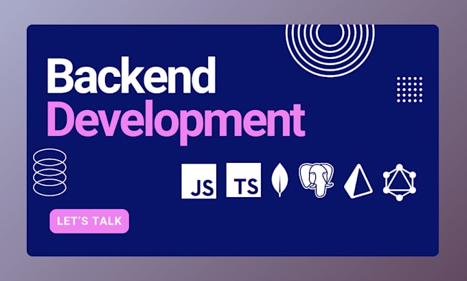 Gig Preview - Be your backend developer