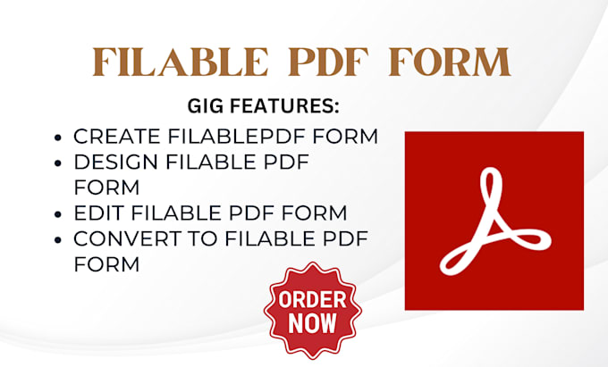 Gig Preview - Design and create fillable PDF form