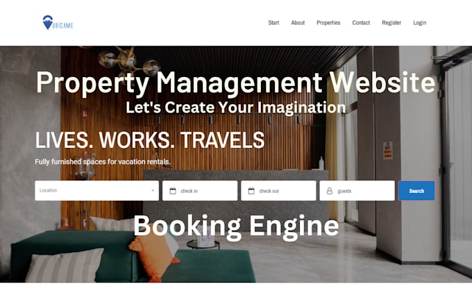 Gig Preview - Property management website property listing with airbnb