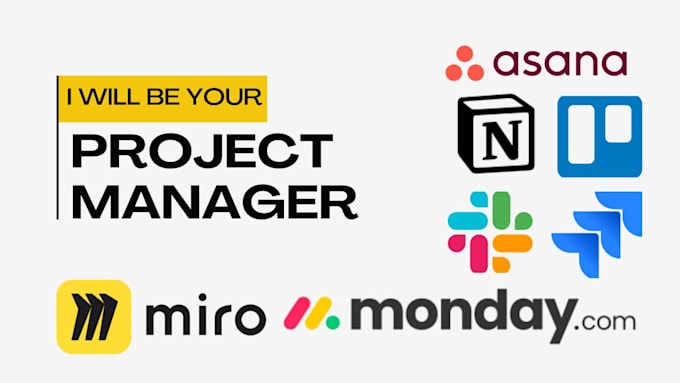 Gig Preview - Do project management on jira, trello monday, notion, asana, slack