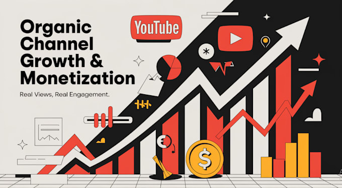 Gig Preview - Do organic youtube channel promotion and video monetization