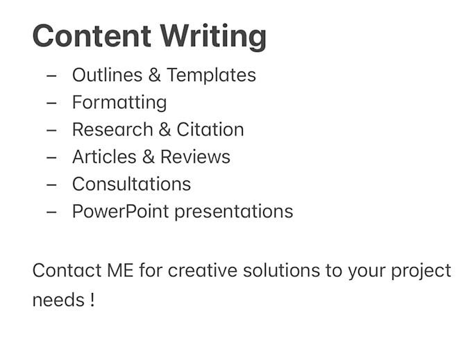 Bestseller - create content outlines for projects, powerpoints and more