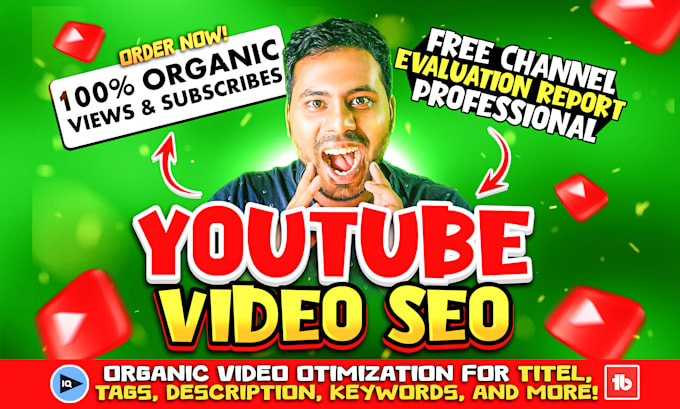 Gig Preview - Be best youtube SEO expert for organic views and subscribers