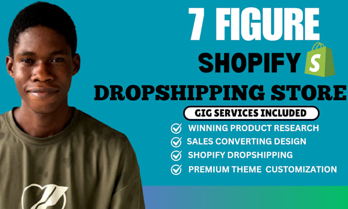 Gig Preview - Do shopify website design, shopify redesign, dropshipping store, shopify websit