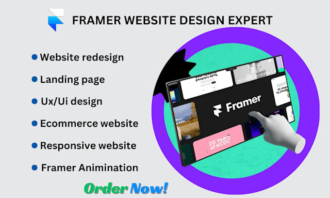 Gig Preview - Do framer website design and figma to framer conversion