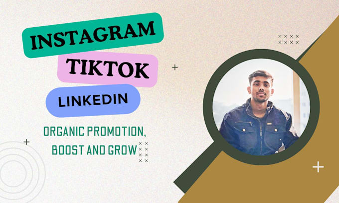 Gig Preview - Promote, manage and grow your instagram tiktok and linkedin page organically