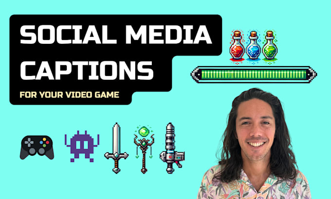 Gig Preview - Write social media captions for your indie game or gaming brand