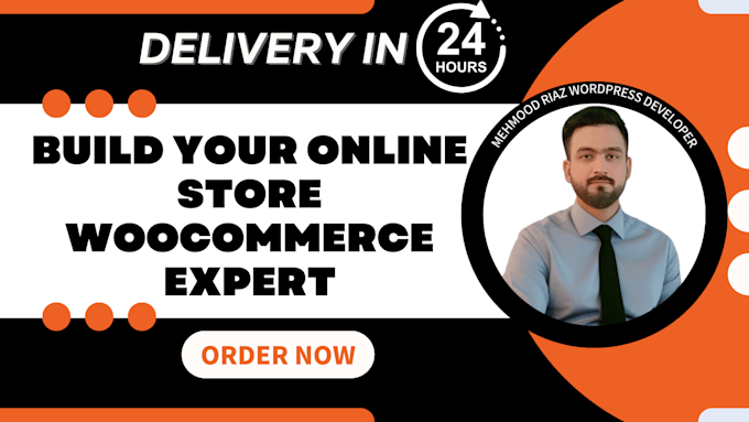 Gig Preview - Build a responsive woocommerce ecommerce website or online store in 24 hours