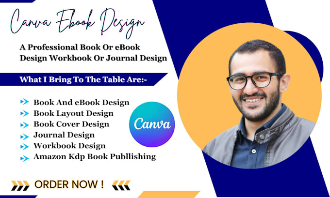 Gig Preview - Do canva ebook design workbook or kdp journal book layout design book publishing