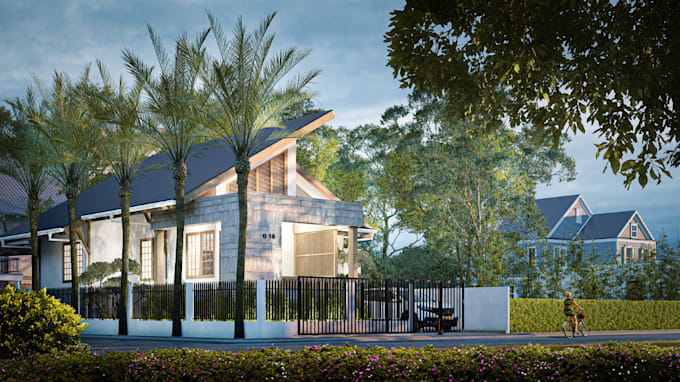 Gig Preview - Craft house exterior, 3d interior design,3ds mas,cgi,bluehour,corona rendering,