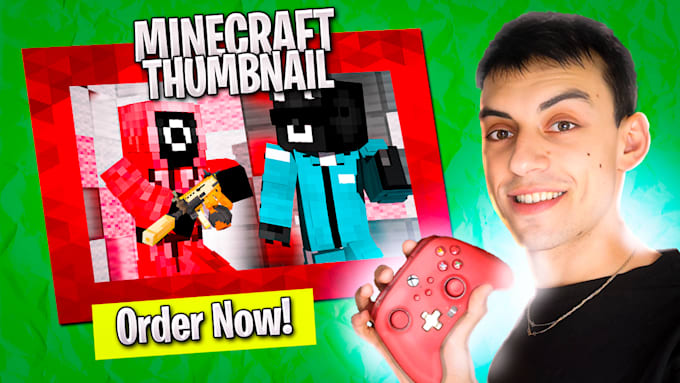 Gig Preview - Design minecraft thumbnails that boost your youtube views