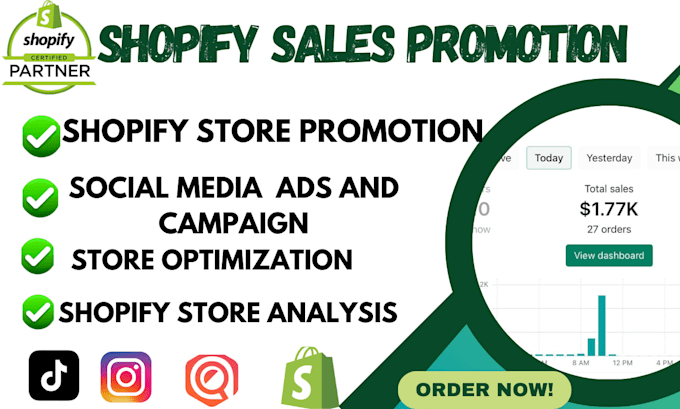 Gig Preview - Boost shopify sales ,social media ads and shop ,shopify dropshipping