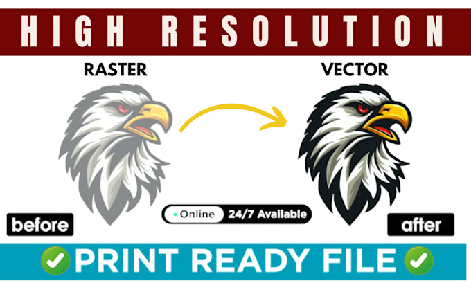 Gig Preview - Make high resolution, enhance image, sharpen, unblur, redraw logo