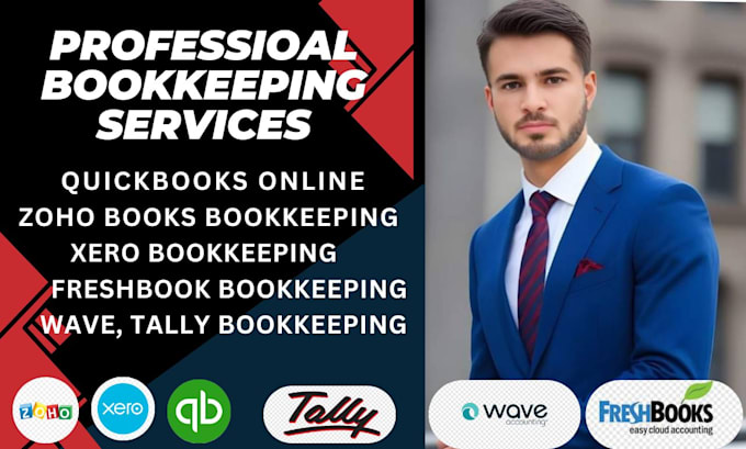 Gig Preview - Do setup, clean up and bookkeeping in quickbooks online, xero and wave