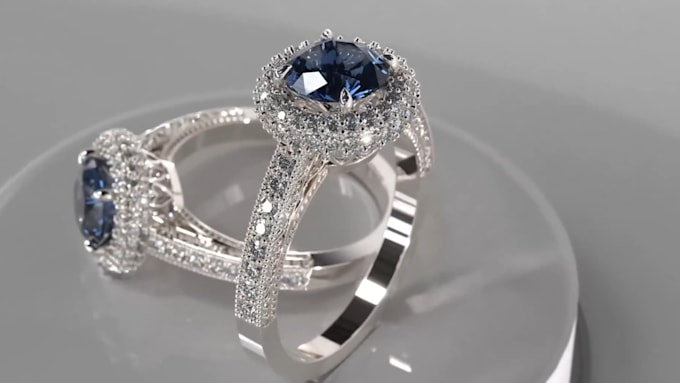 Gig Preview - Create realistic 3d cgi jewelry animation 3d cad design,modeling,rendering,360