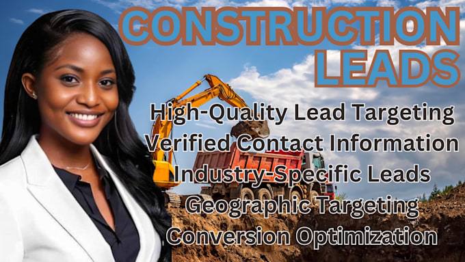 Gig Preview - Construction leads commercial construction leads residential construction leads