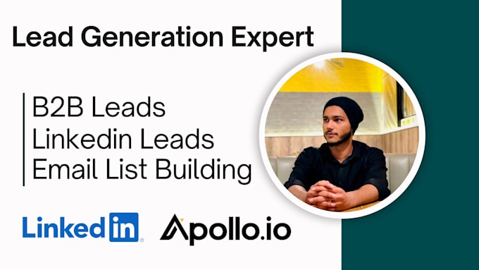 Gig Preview - Do b2b lead generation with targeted linkedin leads